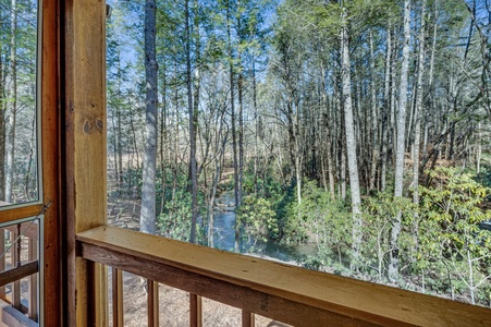 Bear Creek:  Back Deck View