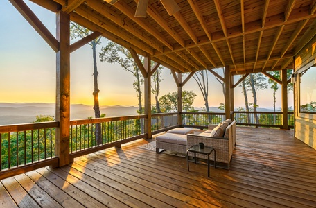 Alpine Vista - Lower Level Deck Seating Area