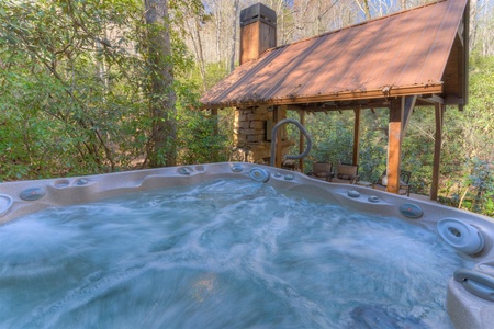 Rushing Waters - Hot tub and Covered Seating area