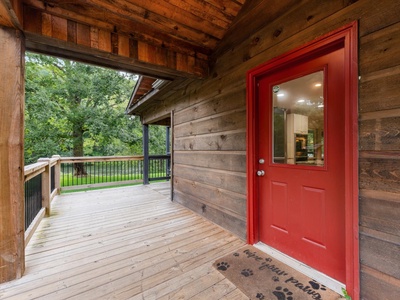 The River House - Entry Level Deck Entrance into Kitchen