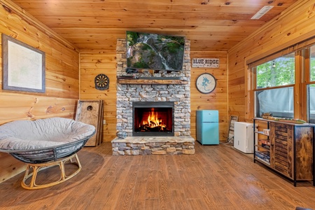 Sunset in the Mountains - Lower-Level Living Room