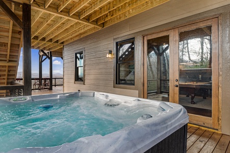 All In - Lower Level Deck Hot Tub