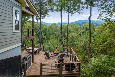 Serenity Now - Deck with Forest and Mountain Views