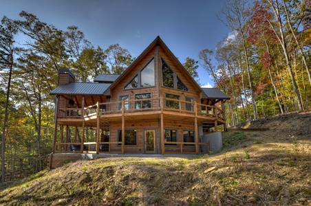 Cedar Ridge-  Exterior view of the cabin
