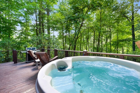 Creek Music Cabin - Hot Tub