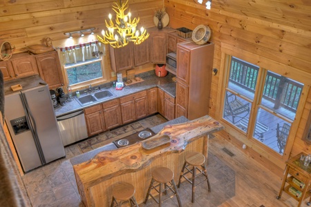 The Great Escape - Loft view of the kitchen space