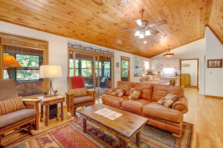 Creekside Getaway: View from Living Room