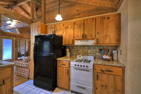 The Good Place- Entry level kitchen area with appliances