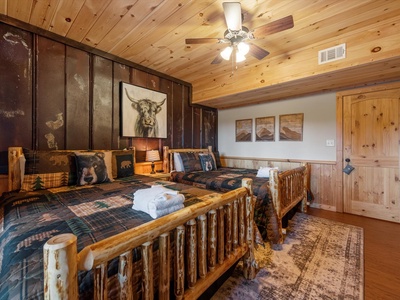 Soaring Hawk Lodge - Lower Level Guest Bedroom