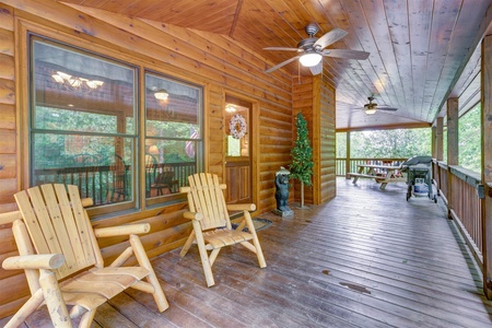 Up The Creek - Main Level Deck and Seating Area