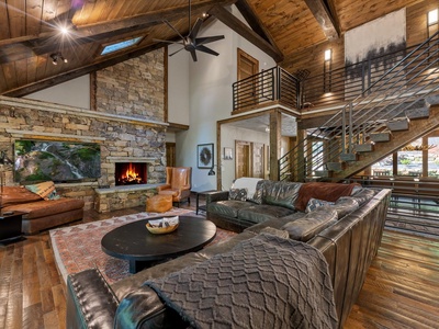 River Joy Lodge- Entry Level Living Room