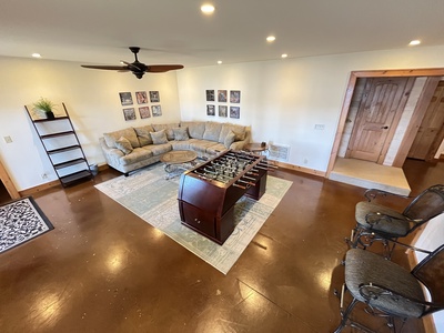 Blue Ridge Lake Retreat - Lower Level Living Room