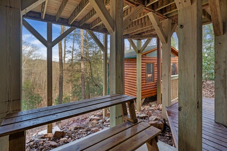 Deer Haven - Lower-Level Picnic Table / Bench