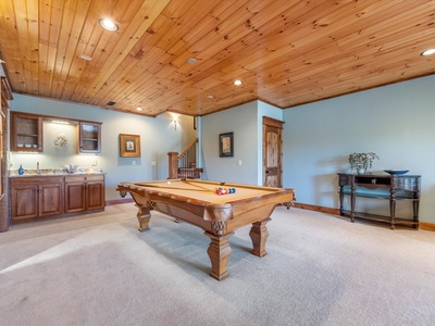 Blue Ridge Cottage - Lower Level Entertainment Area