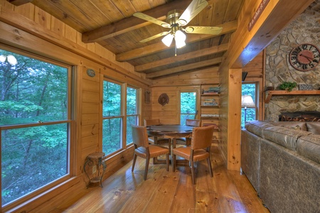 Falling Leaf- Card table with living room access