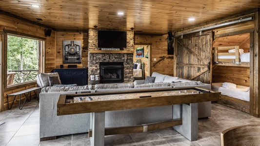 Lookout Lodge - Lower Level Shuffleboard Table