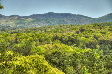 Aska Lodge- Deck view of the Blue Ridge mountains