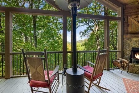 Bullwinkle's Bungalow - Screened Deck's View