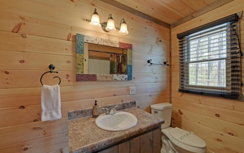 Wood Haven Retreat - Main Level Bathroom