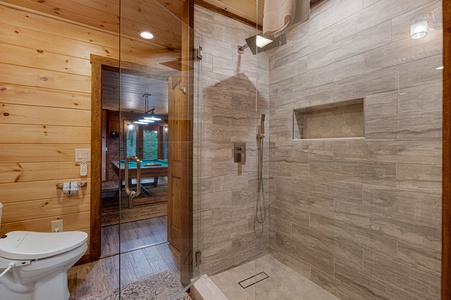 Goose Island Retreat - Lower Level Tile Shower