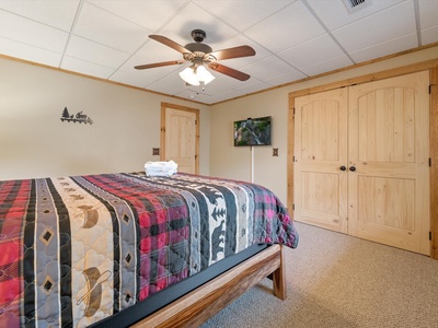 Whispering Pond Lodge -  Lower Level Guest Bedroom