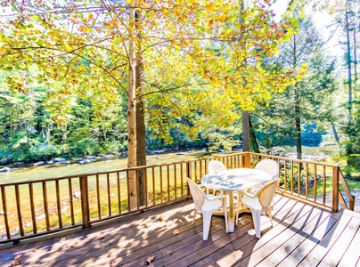Rivers DLite - Deck overlooking the Toccoa River