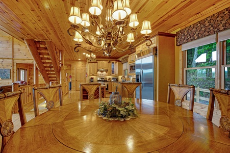 Peacock Chalet- View from Dining Area