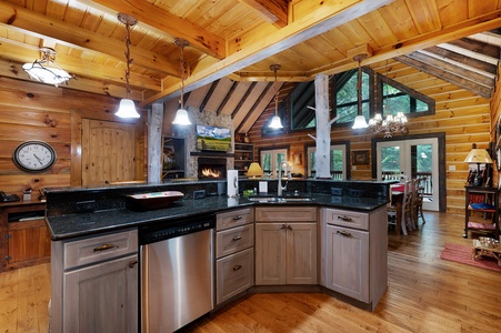 Mountaintown Creek Lodge - View from Kitchen