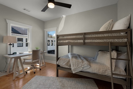 The Downtown Sanctuary - Upper Level Bunk Bedroom