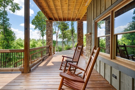 Mountain Echoes- Lower level rocking chairs