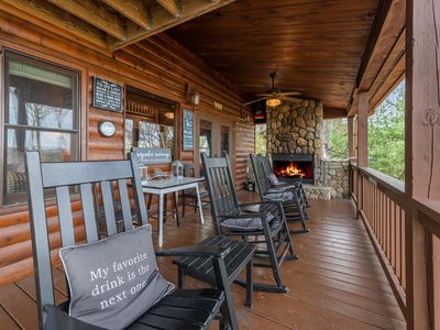 Drink Up The View - Entry Level Deck with Wood-Burning Fireplace