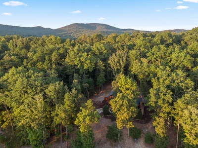 Soaring Hawk Lodge - Aerial View of Cabin