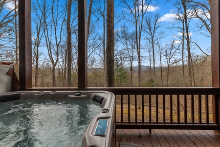 Cruach Mor - Lower Level Deck Hot Tub's View