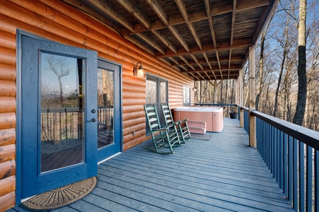 Above It All - Lower Level Hot Tub Deck
