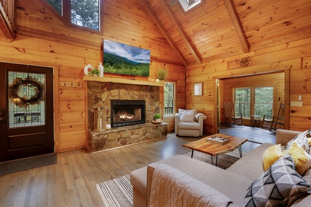Cherry Goose Lodge - Entry Level Living Room
