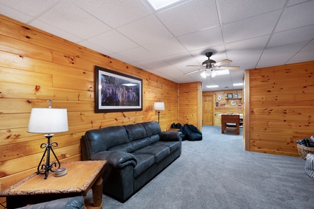 Flatcreek Retreat - Lower Level Living Room