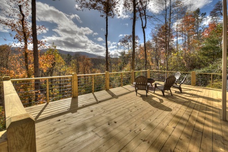 Serenity Now - Deck with North Georgia Mountain Views