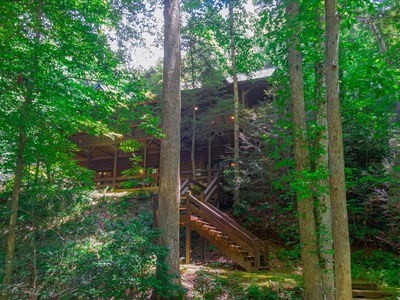 Babbling Brook-  Cabin View from Gazebo