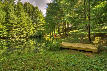 JME Retreat- Dock view of the pond