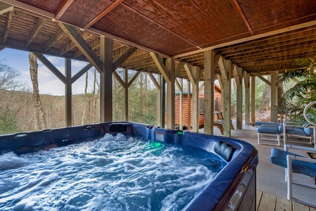 Deer Haven - Lower-Level Covered Hot Tub with Mountain View