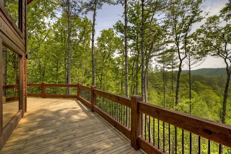 Vista Rustica- Deck area with a mountain/forest view