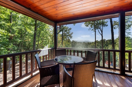 Soaring Hawk Lodge - Entry Level Screened In Deck View