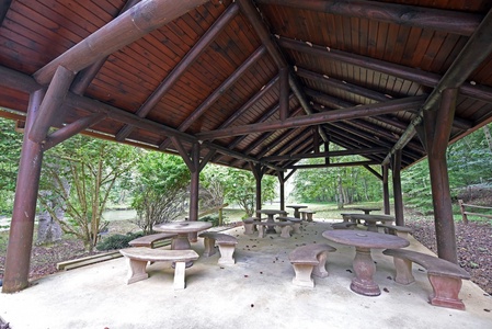 Hidden Creek Cabin: Toccoa River Pavilion Park Pavilion