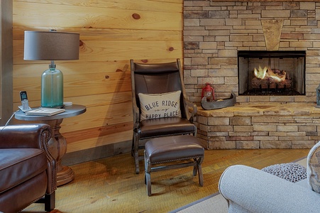 Rustic Elegance - Fireside Reading Niche