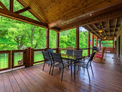 Take Me to the River - Back Deck Dining Area