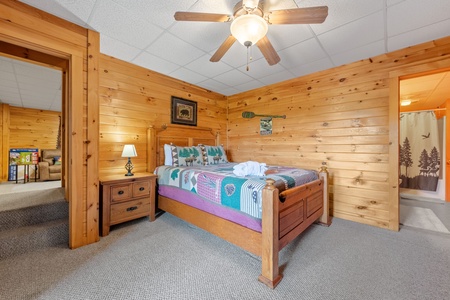 Choctaw Ridge - Lower Level Guest Queen Bedroom