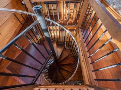 Crows Nest- Stairway leading back down to the loft