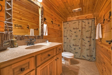 Above Ravens Ridge- Upper level bathroom