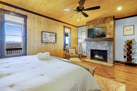 Buffalo Trace Master Bedroom Fireplace