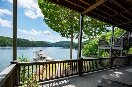 Blue Ridge Lakeside Chateau - Lower Level Deck